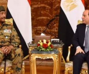 الرئيس السيسى يتبادل مع رئيس مجلس السيادة السودانى التهنئة بعيد الأضحى