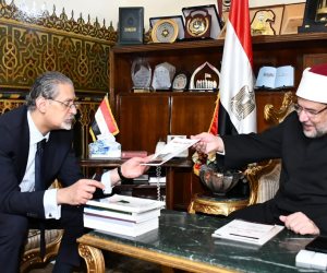 وزير الأوقاف يستقبل سفير مصر لدى السودان.. وهانى صلاح يشيد بجهود الوزارة 