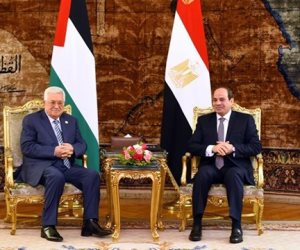الرئيس السيسى يستقبل نظيره الفلسطينى بقصر الاتحادية