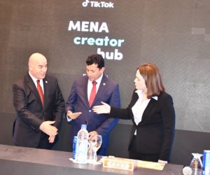 وزير الشباب يشهد توقيع عقد التعاون مع منصة تيك توك لإطلاق برنامج  TikTok Creator Hub
