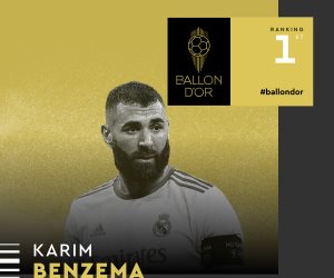 حفل الكرة الذهبية.. كريم بنزيما أفضل لاعب في العالم لعام 2022