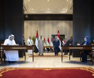 محمد بن زايد: شهدت والرئيس السيسي توقيع اتفاقية لإنشاء أكبر مشاريع طاقة الرياح في مصر