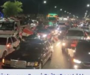 مسيرات بالسيارات بشوارع مصر لدعم الدولة والرئيس السيسي وقمة المناخ (فيديو)
