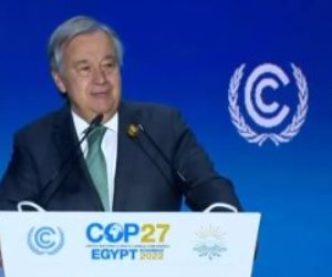 أمين عام الأمم المتحدة يعلن دعمه الكامل لجهود الرئاسة المصرية لمؤتمر COP 27