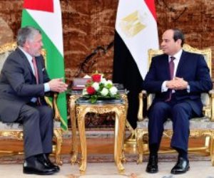 الرئيس السيسي يبحث مع ملك الأردن تبادل وجهات النظر تجاه القضايا الإقليمية