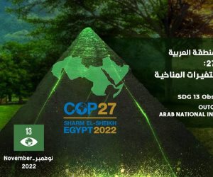 ماعت: المبادرات الوطنية العربية لمكافحة التغيرات المناخية واحدة من أبرز مخرجات قمة كوب 27