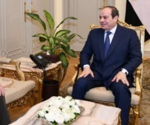 الرئيس السيسى يستقبل الفريق أول محمد زكى وزير الدفاع والإنتاج الحربى