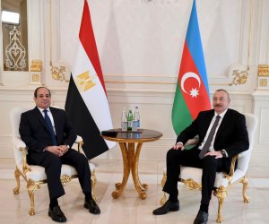 الرئيس السيسي يبحث مع الرئيس الأذري سبل تعزيز العلاقات الثنائية