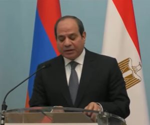 نص كلمة الرئيس السيسي خلال المؤتمر الصحفي مع رئيس أرمينيا