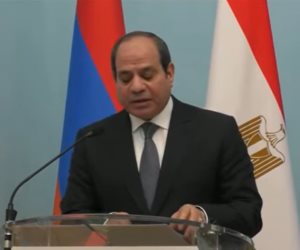 الرئيس السيسي: أكدت مع رئيس أرمينيا على أهمية الحوار لتحقيق السلام الدائم