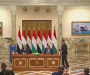 الرئيس السيسي ورئيس وزراء المجر يشهدان توقيع عدد من مذكرات التفاهم