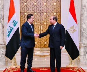 الرئيس السيسي يستقبل رئيس الوزراء العراقي.. ويؤكد دعم مصر الثابت لأمن واستقرار العراق
