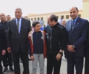 الرئيس السيسي: "مرينا بأيام صعبة والحمد لله احنا بخير وربنا حفظ مصر"