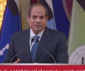 الرئيس السيسي: اللي اتعمل في الحرب على الإرهاب لا يقل عن انتصار أكتوبر