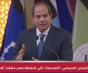 الرئيس السيسي: شكل سيناء في السبع سنوات الأخيرة تغير تمامًا وبتكلفة ضخمة