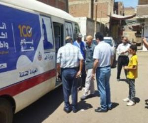 وزير الصحة يتفقد مقر حملة 100 يوم صحة برأس التين ويوجه بتكثيف خدمات الحملة