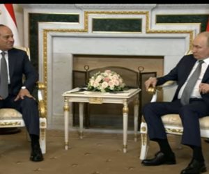 الرئيس السيسي لـ"بوتين": حريصون على تعزيز العلاقات مع روسيا