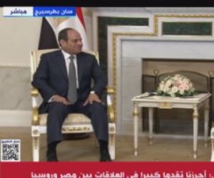 بوتين لـ"الرئيس السيسي": مصر احتلت جزءا كبيرا من التبادل التجاري مع قارة إفريقيا
