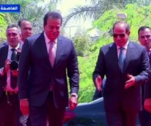 الرئيس السيسي يتفقد المعرض الطبى للمؤتمر العالمى للسكان والصحة والتنمية
