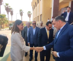 محافظ شمال سيناء يستقبل وزيرة الثقافة خلال زيارتها للمحافظة (صور)