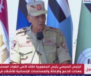 وزير الدفاع: الرئيس السيسى وجه بتقديم كل أنواع الدعم للشعب الليبى.. فيديو