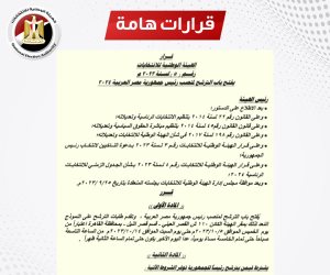 الصفحة الرسمية للهيئة الوطنية للانتخابات تنشر موعد الترشح لمنصب الرئيس