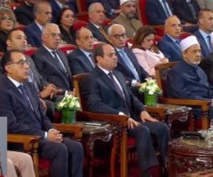 الرئيس السيسي يشاهد فيلما تسجيليا عن عظمة النبى محمد