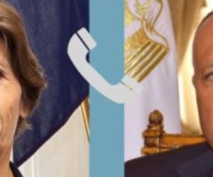 شكرى يناقش مع نظيرته الفرنسية جهود وقف التصعيد بين الفلسطينيين والإسرائيليين