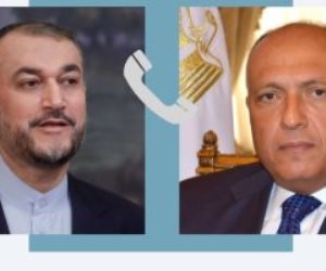 سامح شكرى يطلع وزير خارجية إيران على جهود مصر من أجل خفض التصعيد في غزة