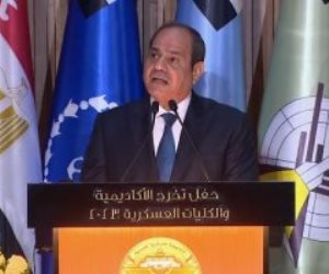 الرئيس السيسى: رغم كل التحديات ولكن شاء الله أن تكون مصر آمنة