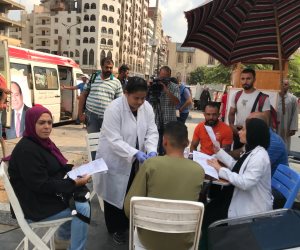 إقبال ملحوظ على نقاط التحالف الوطني للتبرع بالدم للأشقاء الفلسطينيين بالغربية (صور)