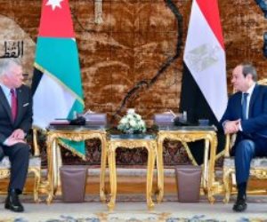 الرئيس السيسي والعاهل الأردني يبحثان تطورات الأوضاع الأمنية في قطاع غزة