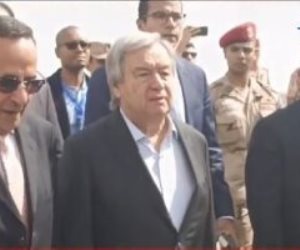 الأمين العام للأمم المتحدة يصل رفح المصرية وبدء المؤتمر الصحفي العالمي