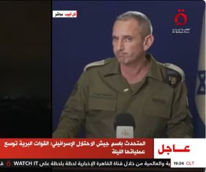 متحدث جيش الاحتلال: تواصل إطلاق الصواريخ من غزة.. ونناشد الإسرائليين بالتوجه إلى الملاجئ