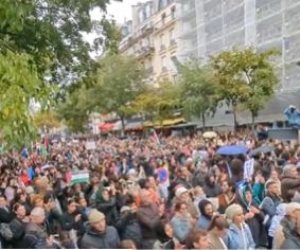 رغم الحظر الأمني.. مظاهرات حاشدة في باريس تضامنا مع الشعب الفلسطيني (فيديو)