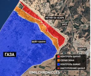 موقع عبرى نقلاً عن تقديرات وخريطة روسية: التواجد الإسرائيلي في غزة يقتصر على منطقة الغلاف المحيطة بالقطاع 