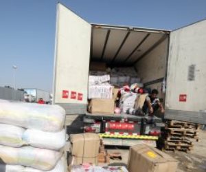 القاهرة الإخبارية: 47 شاحنة مساعدات دخلت قطاع غزة اليوم عبر معبر رفح