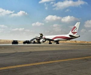 مطار العريش يواصل استقبال طائرات الإغاثة من السعودية والكويت والإمارات والدنمارك (صور)