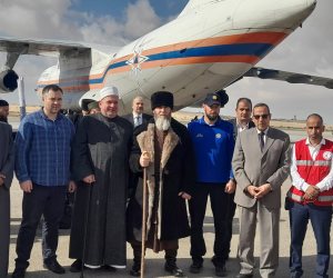 محافظ شمال سيناء يستقبل مفتي الشيشان بمطار العريش.. و"مجييف" يشكر مصر على دورها لدعم فلسطين (صور)