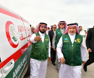 وصول 326 شاحنة مساعدات سعودية لأبناء غزة إلى معبر رفح.. (صور)