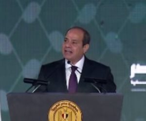 الرئيس السيسى يدعو للوقوف حدادا على شهداء غزة بمؤتمر " تحيا مصر" لدعم فلسطين