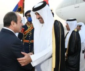 أمير قطر يوجه الشكر للرئيس السيسى: نقدر عاليا التعاون بيننا