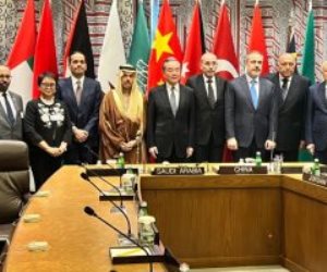 أعضاء اللجنة الوزارية العربية الإسلامية يلتقون الرئيس الحالى لمجلس الأمن لمناقشة تطورات الأوضاع فى قطاع غزة