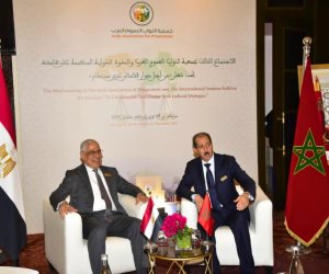 النائب العام يلتقي رئيس النيابة العامة بالمغرب على هامش الاجتماع الثالث لجمعية النواب العموم العرب 