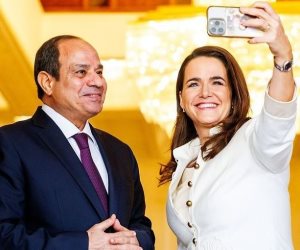 بسيلفى مع الرئيس.. وزيرة التعاون الدولي ترافق أول وأصغر رئيسة للمجر أثناء زيارتها إلى مصر