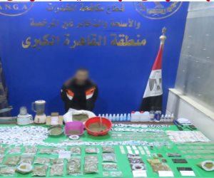 ضبط عنصر إجرامي لقيامه بتصنيع المواد المخدرة وبحوزته كميات تقدر قيمتها بأكثر من 3,5 مليون جنيه