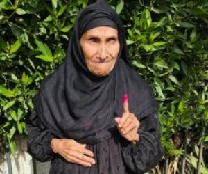 أكبر معمرة بالمنوفية تدلى بصوتها فى انتخابات الرئاسة