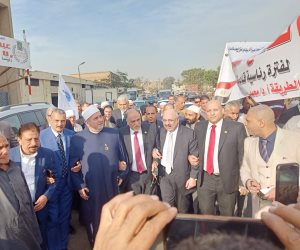 القصبي بمسيرة حاشدة للطرق الصوفية لدعم المشاركة السياسية في الانتخابات الرئاسية