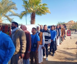 انتخابات الرئاسة..  سيدات ورجال واحة سيوة يتوافدون بأعداد كبيرة على اللجان