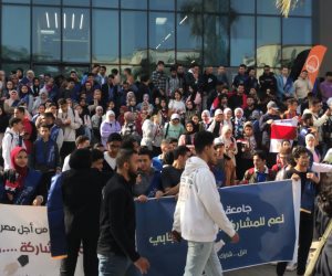 طلاب جامعة عين شمس يدلوا بأصواتهم في الانتخابات الرئاسية 2024